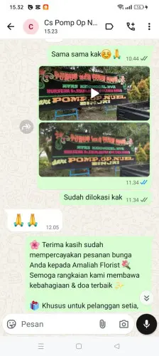 Testimonial Papan Bunga cadasari