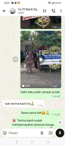 Testimonial Papan Bunga cadasari